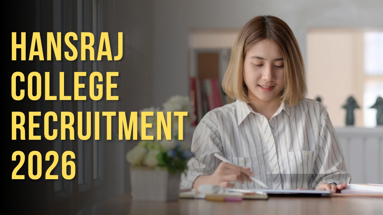 Hansraj College Recruitment 2026