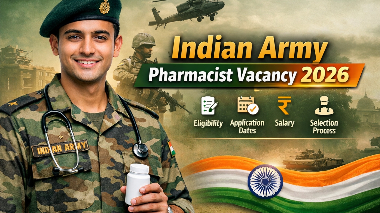 Indian Army Pharmacist Vacancy 2026