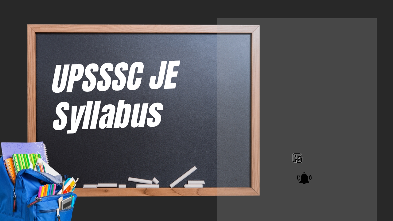 UPSSSC JE Syllabus